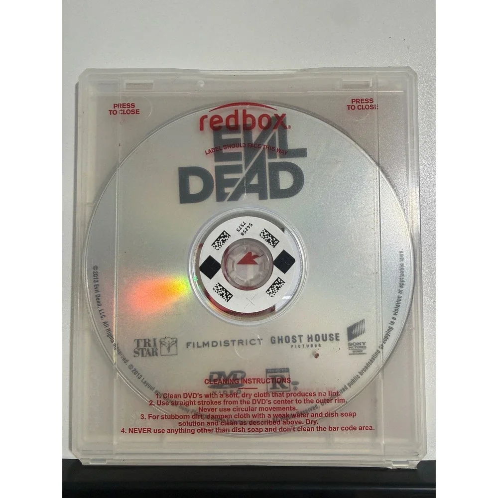 Sony Evil Dead DVD Movie Unisex OS Silver Good 2013 Horror Remake Redbox Case